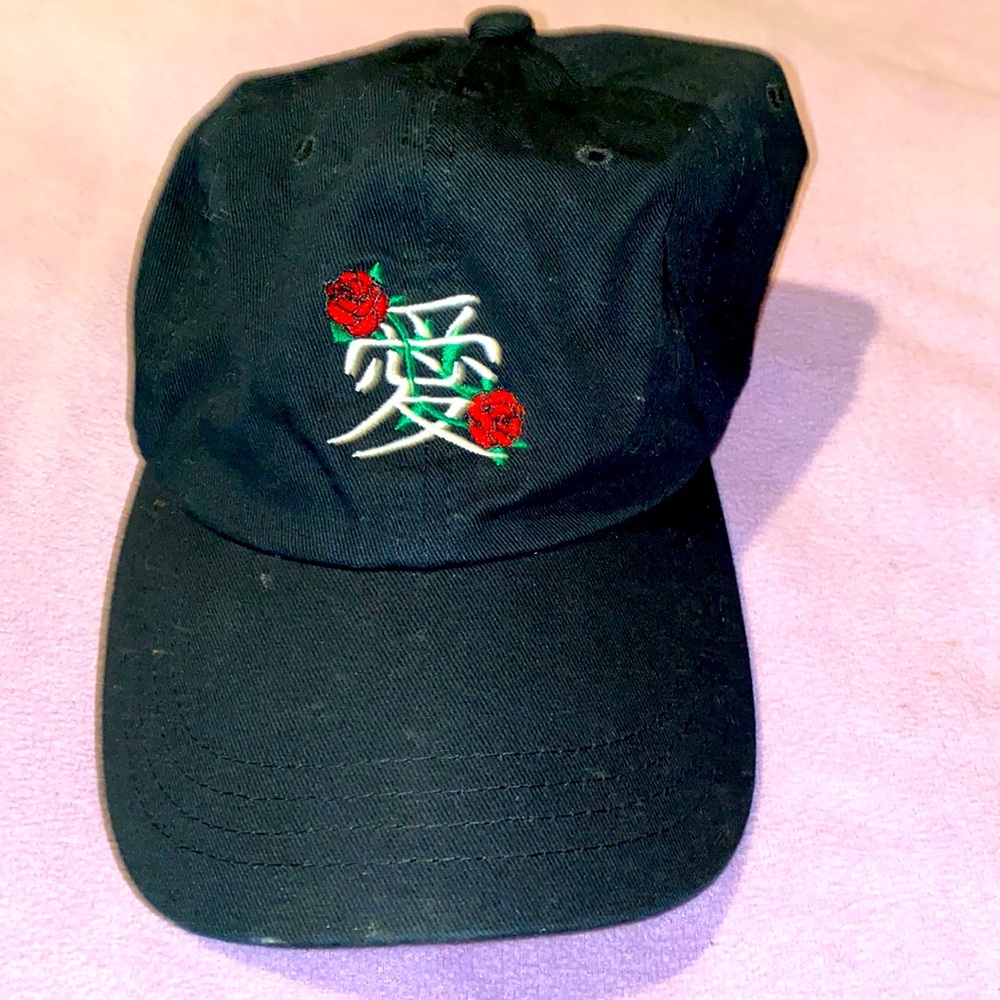 Embroidered Rose Dad cap